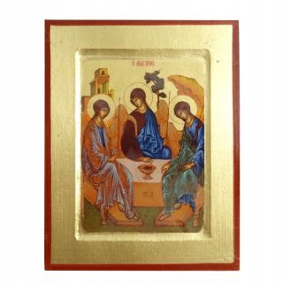 Byzantská ikona Trinity Rubla 14x18 cm