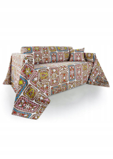 Prikrývka na posteľ - Bonprix Bedspread Cotton 210 x 210 cm viacfarebná