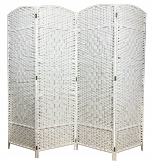 Dekoratívny panel - IZBOVÁ ZÁBRANA CURTARA 4 KRÍDLA 180x200 BIELA