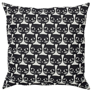 Vankúš - Ikea Gerdie Black and Black Clear 40x40 cm