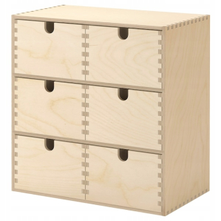 Ikea Moppe Minikomoda, preglejka Brzozowa, 31x18x32