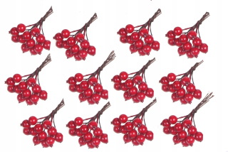 Vianočné ozdoby - Jarzębina 144 PCS umelé kužele vianočné kužele