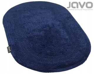 Kúpelňová predložka - Javo kúpeľňový koberec 50x80 Navy modrý ovál