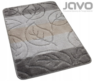 Javo kúpeľňový koberec 50x80 Popiel-Listy Listy