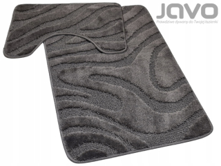 JAVO 2ks kúpeľňové predložky 50x80 WENUS antracit