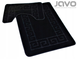 Kúpelňová predložka - Javo kúpeľne koberce 2cz Athena 50x80 čierna