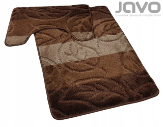 Javo kúpeľne koberce 2cz listy 50x80 hnedá