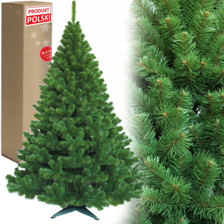Vianočný stromček - Fir 200 cm Krásny zelený vianočný stromček borovicový smrek