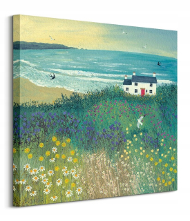 Plagát Jo Grum Cottage by Ocean Meadow Landscapes bez rámu 60 x 60 cm