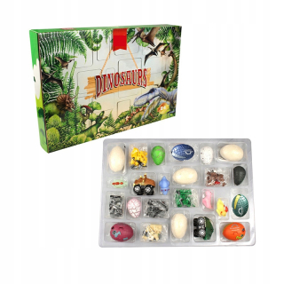 VIANOČNÝ ADVENTNÝ KALENDÁR Hračky dinosaurov Darčeky pre deti
