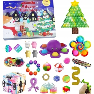 Adventný kalendár - Advent Calendar Anti -Stress Hračky Nové