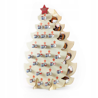 Adventný kalendár - Adventný kalendár na alkohol 0,3l dreva