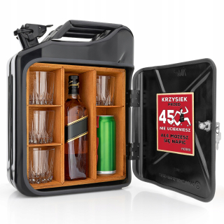 Gadget - BAR KANISTER + 4 poháre DARČEK K NARODENINÁM