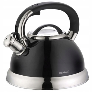 Čajník, kanvica na čaj - KB-7204 Klausberg - Metal kanvice 3.0L BLACK