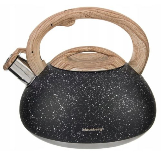 Čajník, kanvica na čaj - KB-7282 KLAUSBERG- Metal kanvice 2.7l BLACK