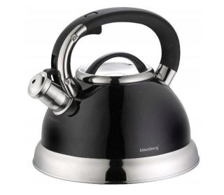 Čajník, kanvica na čaj - KB-7285 Klausberg - oceľový rýchlovarná kanvica 2,8l Black
