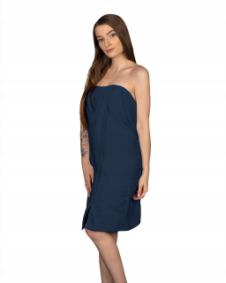Zabite ženský uterák pre Terry Sauna 140x70 Navy Blue