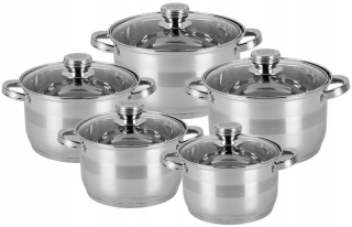 Sada hrncov - Kinghoff sada hrnca 10SK. Na indukcia KH-4485