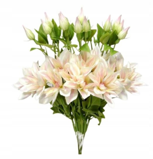 Klematis clematis Artificial Bouquet Pink 48 cm 12 ks.