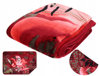 Prikrývka na posteľ - Akrylová prikrývka 160x210 Pekná mäkká teplá posteľná posteľ