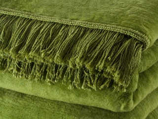 Prikrývka na posteľ - Moca Bedspread Design Cotton 200 x 150 cm odtiene zelenej