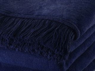 Prikrývka na posteľ - Moca Design Design Cotton 200 x 150 cm odtiene modrej farby