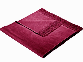 Prikrývka na posteľ - Moca Bedspread Cotton 200 x 50 cm odtiene červenej