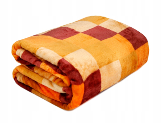 Prikrývka na posteľ - Domarex Polyester 160 x 130 cm biely, čierny, čierny