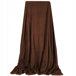 Prikrývka na posteľ - Springos Polyesterova prikrývka 160 x 200 cm odtiene hnedej
