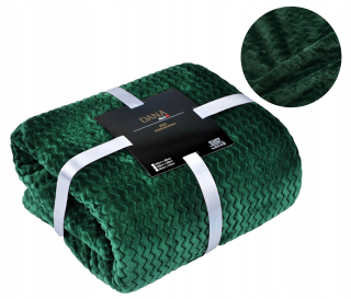 Prikrývka na posteľ - Admar Shop Microfibra 220 x 200 cm odtiene šedej, odtiene zelenej