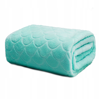 Prikrývka na posteľ - Domarex Fleece 160 x 130 cm čepele, odtiene zelenej