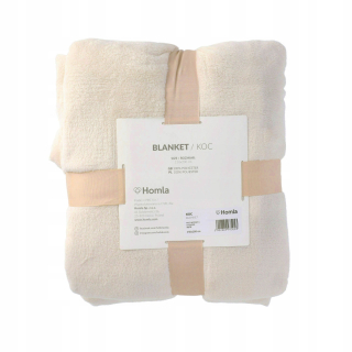 Prikrývka na posteľ - Homla prikrývka polyester 200 x 150 cm béžová