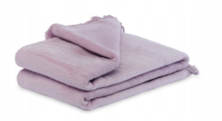 Prikrývka na posteľ - KOC Andropol Cotton 200 x 150 cm odtiene fialovej