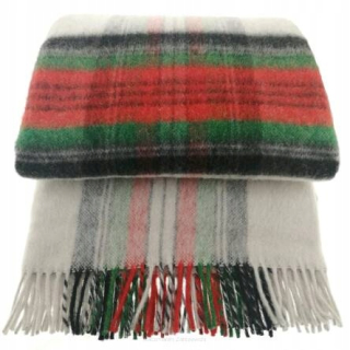 Prikrývka na posteľ - Prikrývka Wooltex 200 x 150 cm odtiene červenej, odtiene zelenej, viacsekorovanú