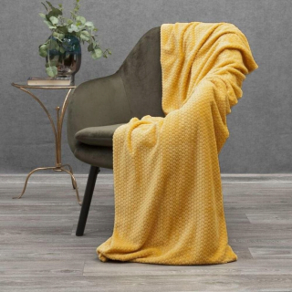 Prikrývka na posteľ - Eurofirany Polyester Bland 150 x 200 cm visí z vás