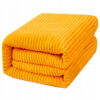 Prikrývka na posteľ - KOC160X200 Elegantne rozmazané s medovými pruhmi