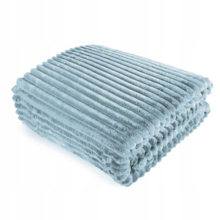 Prikrývka na posteľ - KOC160X200 PLED PLONA ELEGANLY GRET SRIGES
