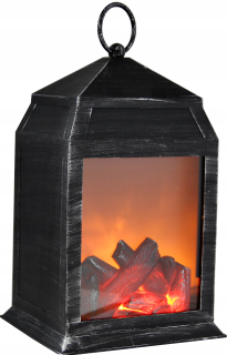 Lampáš, svietník - Ohnisko LED lampáš lampáš imitácia Fire čierna