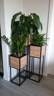 Stojan na kvety - Sada kvetinových lôžok Loft Metal 3 kusy