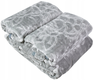 Prikrývka na posteľ - Mesa prikrývka mikrovlákna 210 x 160 cm odtiene šedej