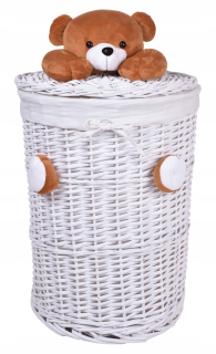 Kôš na prádlo - Bashing Basket Underwear Toy Wicker Teddy Bear 75L