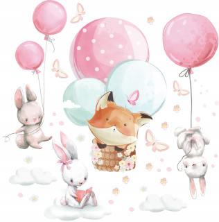 Bunny Balloons Streety Streety 75x150 cm