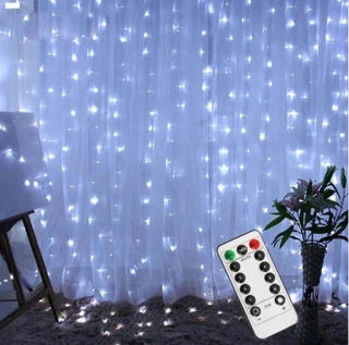 Vianočné osvetlenie - Micro LED curtain drôt 2x2 lampy Pilot ľad!