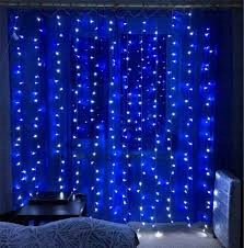 Vonkajšie vianočné osvetlenie - Opona Glowing 440 LED 3mx2.5m Modrá lampa