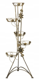 Stojan na kvety - Kvetinový stĺpec 5-Ka s Rose Stand Flowers Black