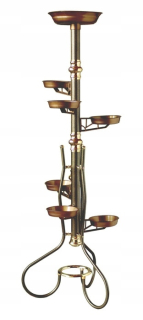 Stojan na kvety - Kvetinový metal 120cm stánok kvety 7k bielej