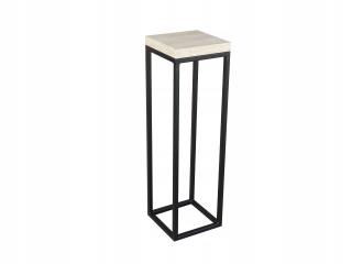 Stojan na kvety - Kvetinový stojaci kovové loft 80cm pevné farby