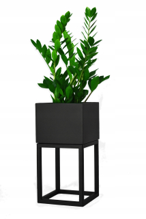Stojan na kvety - Kvetinový stojan na kvety kovu čierne podkroví 50