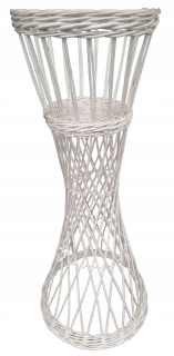 Stojan na kvety - Prútený kvetinový záhon, prútené, kvety, 71 cm ecru
