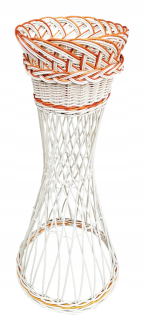 Stojan na kvety - Wicker kvetinový záhon, s prelamované hrniec béžová 60 cm
